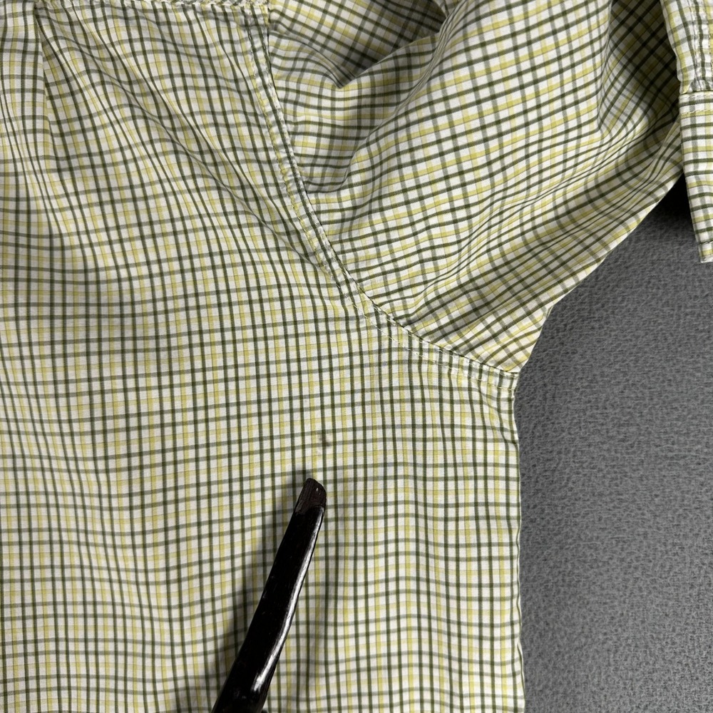 Simms Shirt Mens XL Yellow Green Vented Performance Fishing Beach Outdoor Camp - Picture 2 of 9